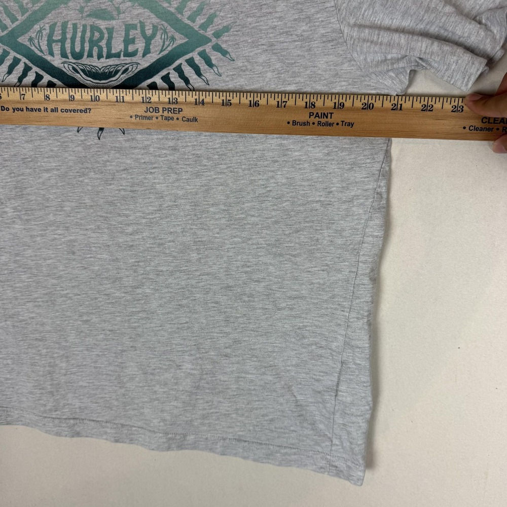 Hurley Shirt Mens Large Gray Surf Sunburst Graphic Tee Tagless Cotton‎ Blend - Picture 9 of 13